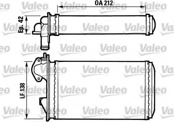 Теплообменник, отопление салона VALEO 812029