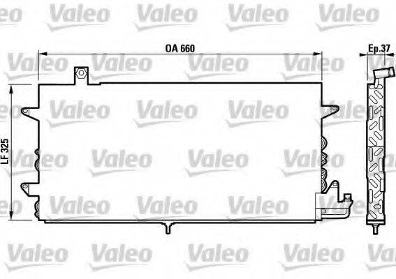 VALEO 817019 Конденсатор, кондиционер
