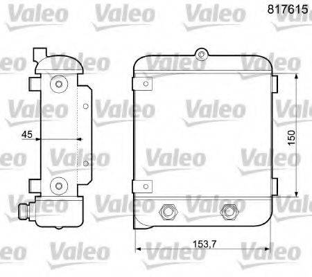 VALEO 817615 масляный радиатор, двигательное масло