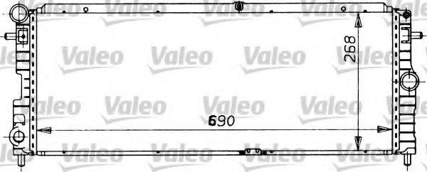 Радиатор, охлаждение двигателя VALEO 819389