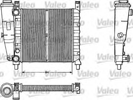 Радиатор, охлаждение двигателя VALEO 883811