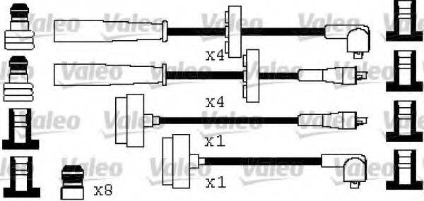 Комплект проводов зажигания VALEO 346521