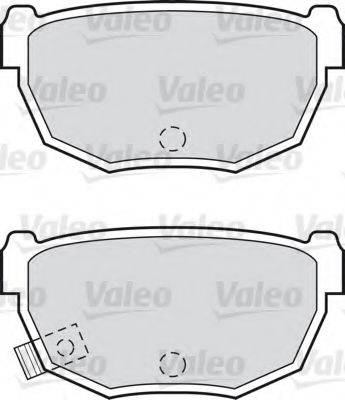 VALEO 551702 Комплект тормозных колодок, дисковый тормоз