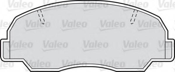 Комплект тормозных колодок, дисковый тормоз VALEO 598685
