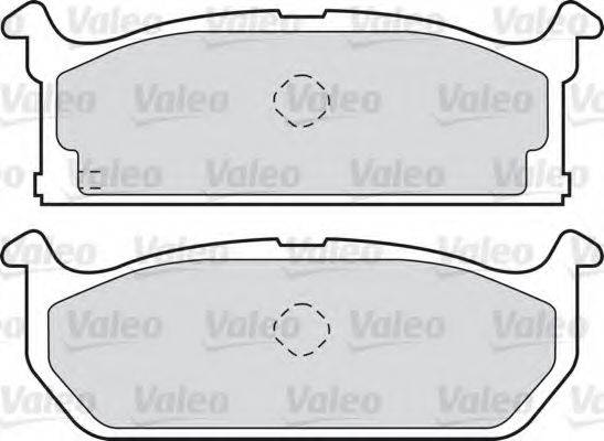 VALEO 598687 Комплект тормозных колодок, дисковый тормоз