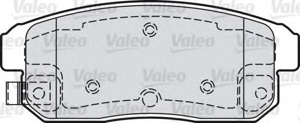 VALEO 598869 Комплект тормозных колодок, дисковый тормоз