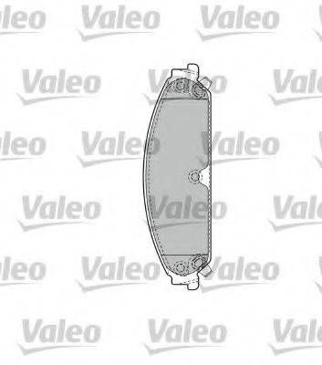 Комплект тормозных колодок, дисковый тормоз VALEO 598743