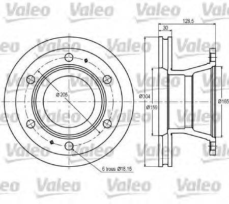 Тормозной диск VALEO 187003