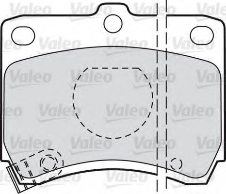 Комплект тормозных колодок, дисковый тормоз VALEO 551736
