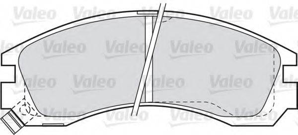 Комплект тормозных колодок, дисковый тормоз VALEO 598517