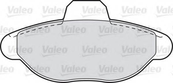 Комплект тормозных колодок, дисковый тормоз VALEO 598012