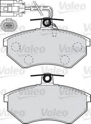 Комплект тормозных колодок, дисковый тормоз VALEO 598484