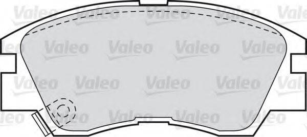 VALEO 598597 Комплект тормозных колодок, дисковый тормоз
