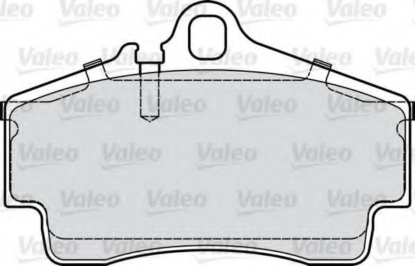 Комплект тормозных колодок, дисковый тормоз VALEO 598768