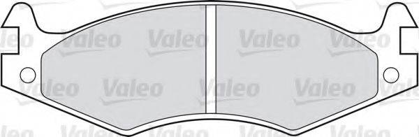 Комплект тормозных колодок, дисковый тормоз VALEO 598595