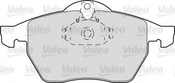 Комплект тормозных колодок, дисковый тормоз VALEO 540798