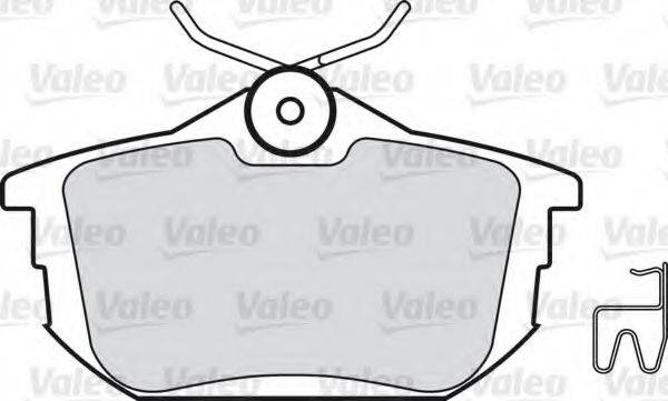 Комплект тормозных колодок, дисковый тормоз VALEO 598492