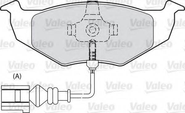 VALEO 598488 Комплект тормозных колодок, дисковый тормоз