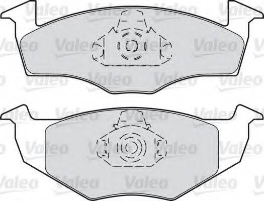 Комплект тормозных колодок, дисковый тормоз VALEO 598066