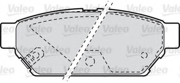 VALEO 598844 Комплект тормозных колодок, дисковый тормоз