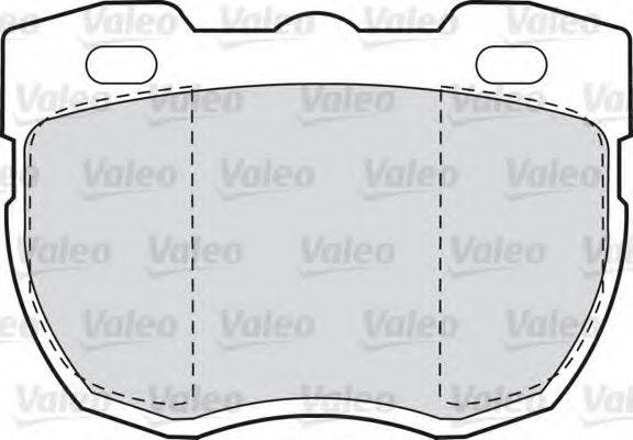 Комплект тормозных колодок, дисковый тормоз VALEO 598498