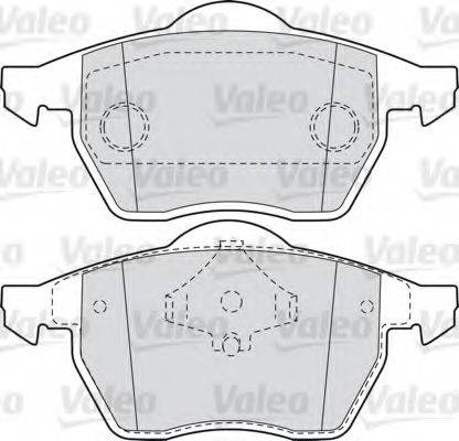 VALEO 540858 Комплект тормозных колодок, дисковый тормоз