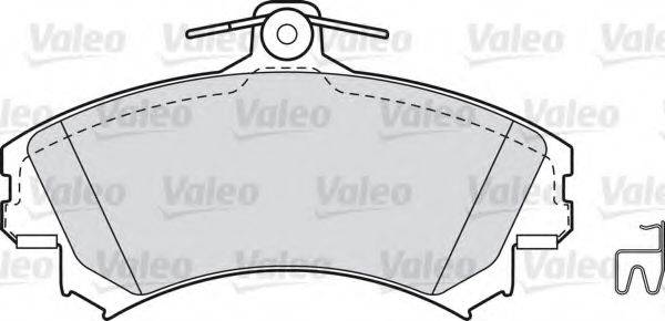 VALEO 598318 Комплект тормозных колодок, дисковый тормоз