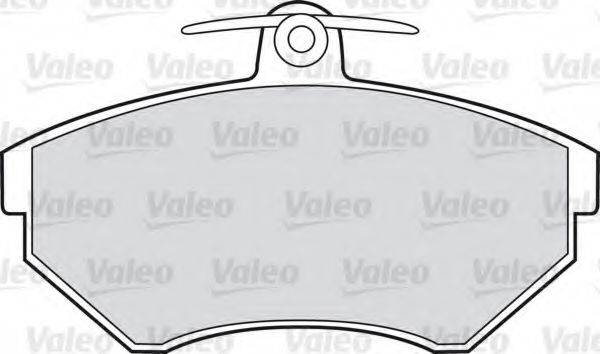 Комплект тормозных колодок, дисковый тормоз VALEO 598330