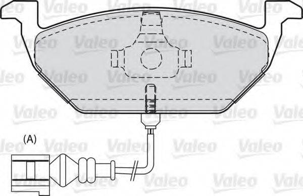 VALEO 598298 Комплект тормозных колодок, дисковый тормоз