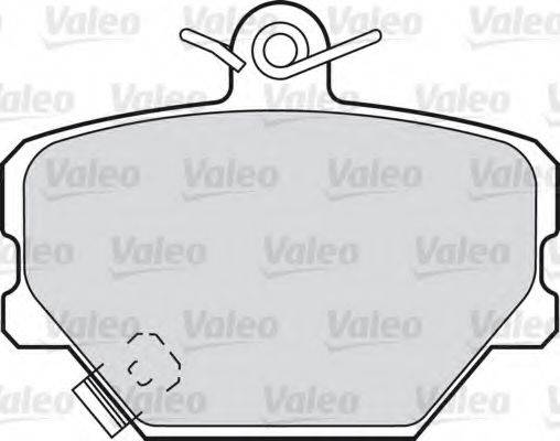 Комплект тормозных колодок, дисковый тормоз VALEO 598329