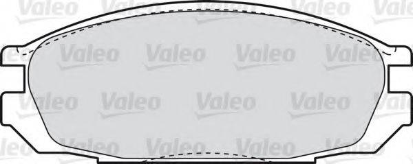 Комплект тормозных колодок, дисковый тормоз VALEO 598851