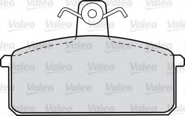 Комплект тормозных колодок, дисковый тормоз VALEO 598531