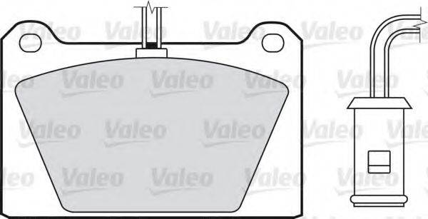 VALEO 551003 Комплект тормозных колодок, дисковый тормоз