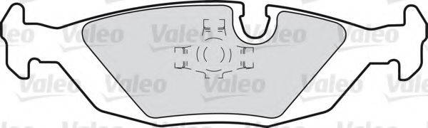 Комплект тормозных колодок, дисковый тормоз VALEO 598291