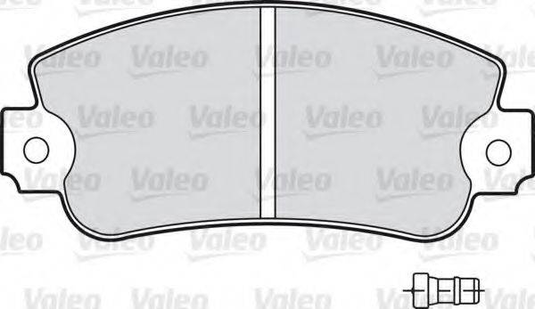 Комплект тормозных колодок, дисковый тормоз VALEO 598141