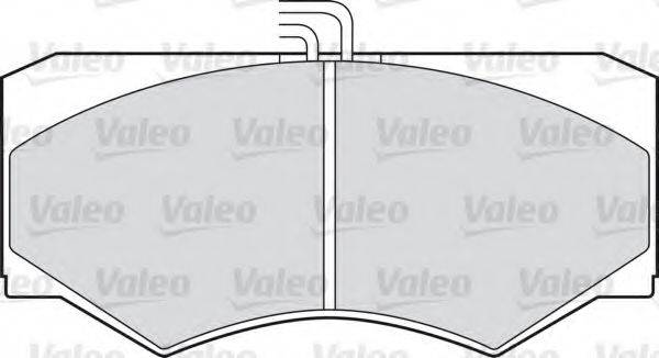 Комплект тормозных колодок, дисковый тормоз VALEO 598613