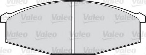 Комплект тормозных колодок, дисковый тормоз VALEO 540411