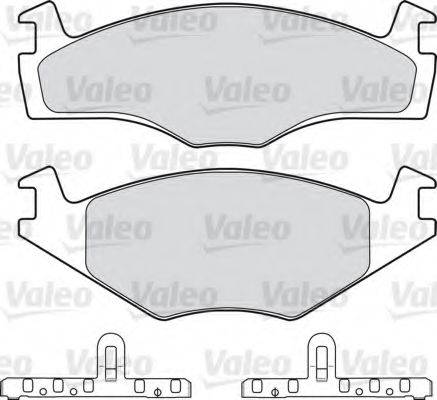 VALEO 598124 Комплект тормозных колодок, дисковый тормоз