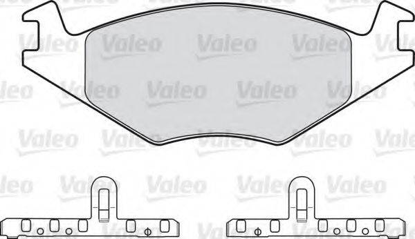 VALEO 551024 Комплект тормозных колодок, дисковый тормоз