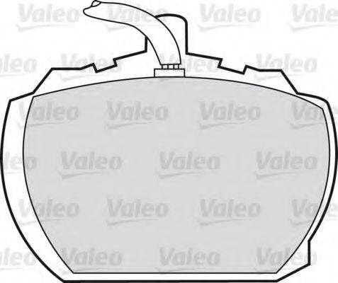 Комплект тормозных колодок, дисковый тормоз VALEO 598391