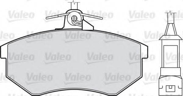 VALEO 598016 Комплект тормозных колодок, дисковый тормоз