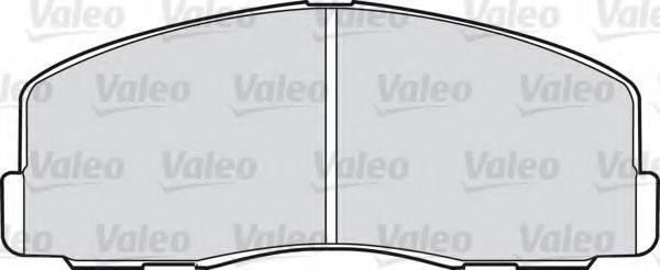 Комплект тормозных колодок, дисковый тормоз VALEO 598220
