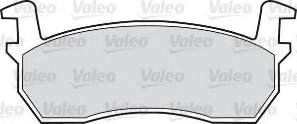 VALEO 598384 Комплект тормозных колодок, дисковый тормоз