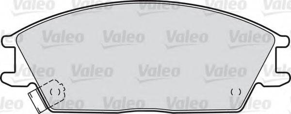 Комплект тормозных колодок, дисковый тормоз VALEO 598052