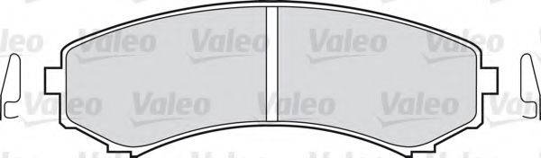 Комплект тормозных колодок, дисковый тормоз VALEO 598518