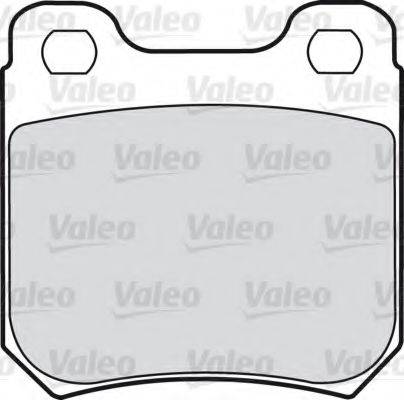 Комплект тормозных колодок, дисковый тормоз VALEO 598243