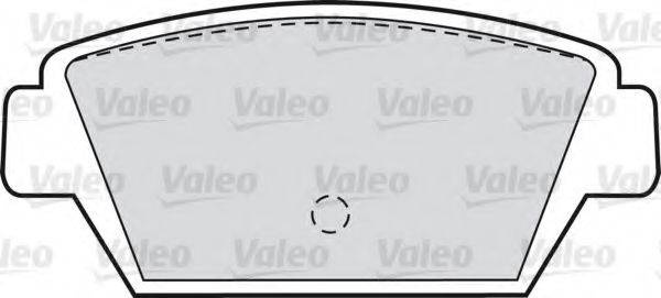 Комплект тормозных колодок, дисковый тормоз VALEO 598964