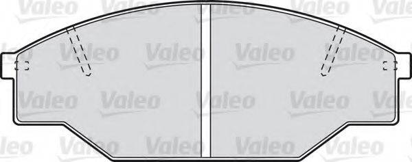VALEO 551711 Комплект тормозных колодок, дисковый тормоз