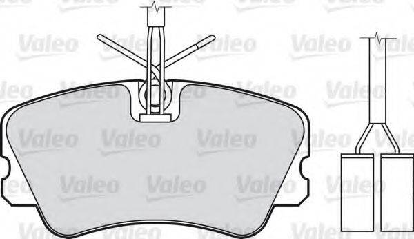 Комплект тормозных колодок, дисковый тормоз VALEO 598008