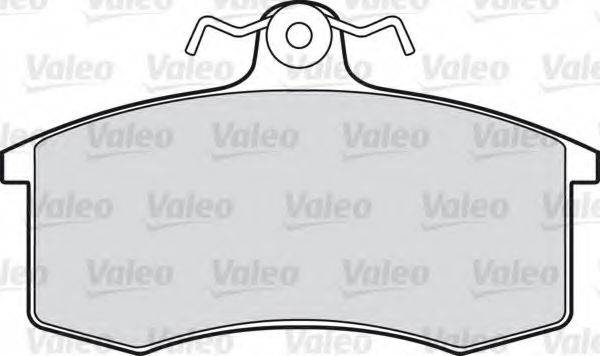 Комплект тормозных колодок, дисковый тормоз VALEO 598406